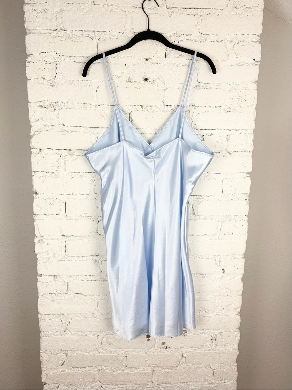 VTG 90s Y2K Secret Treasures Babydoll Slip Dress Blue Lace XL - Picture 11 of 12